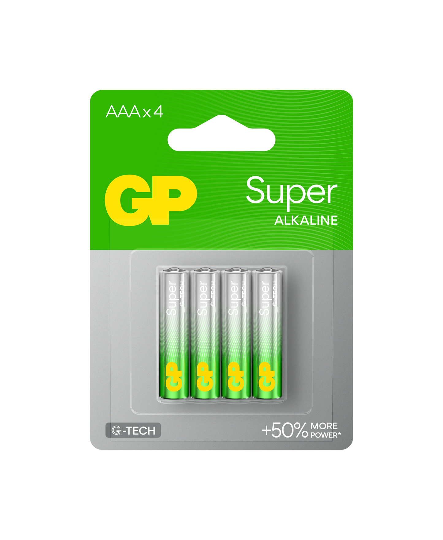 GP AAA Super Alkaline 4pk carded - 40 batteries