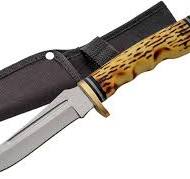 9.5 Inch Upsweep Hunting Knife w/ Stainless Steel Blade