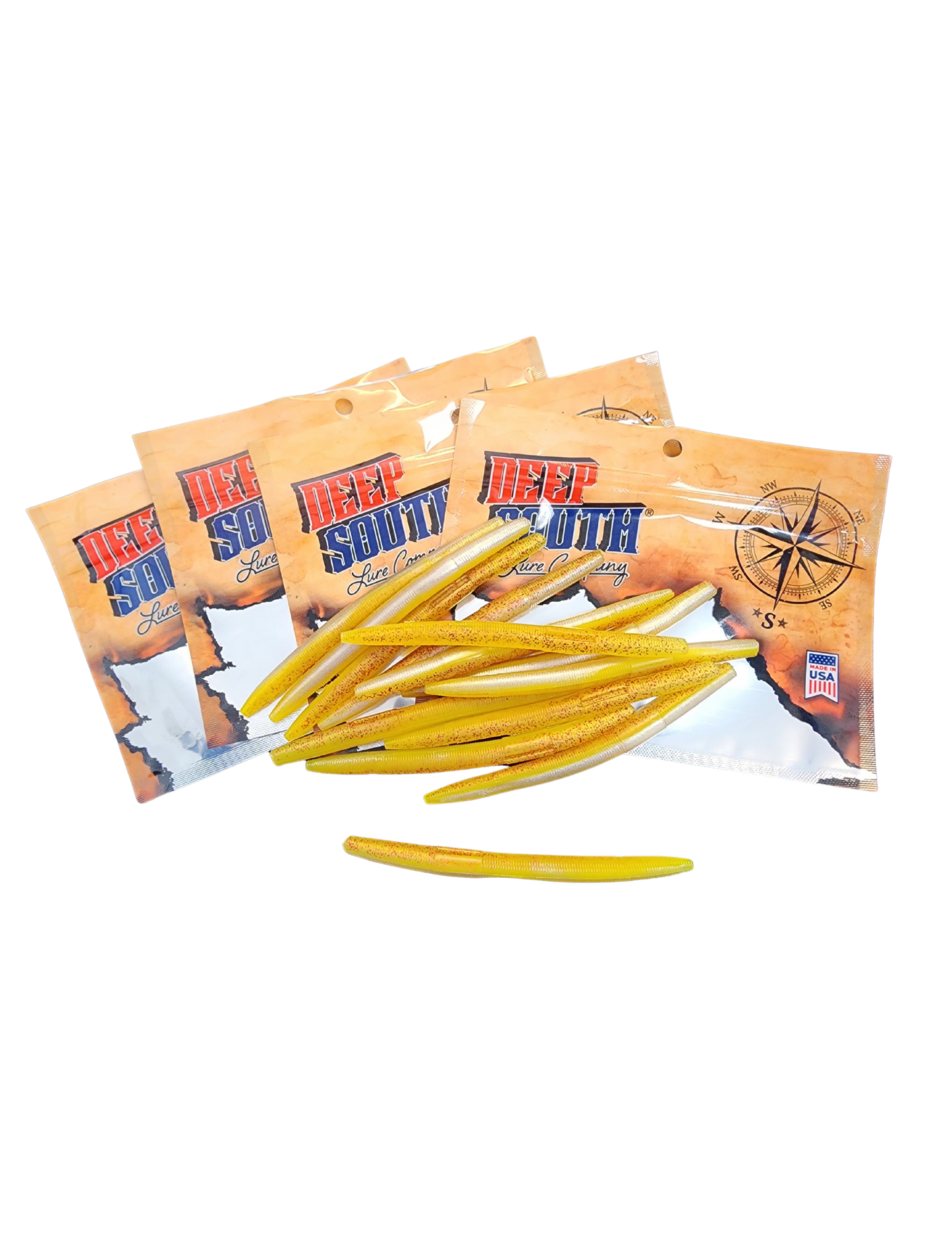 Deep South Bass Worm - 6 Pack