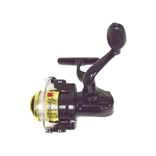 Optimax reel black body/gold spool