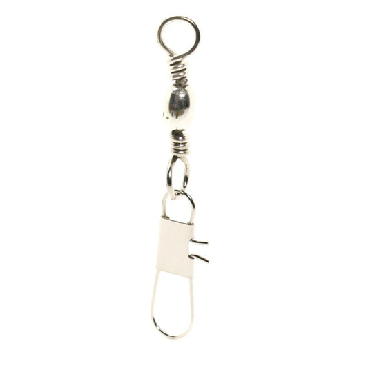Barrel Swivel With Interlock Snap Nickel (sold per dozen)