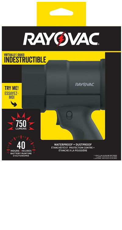 Rayovac Spotlight - Virtually Indestructible 750 Lumens