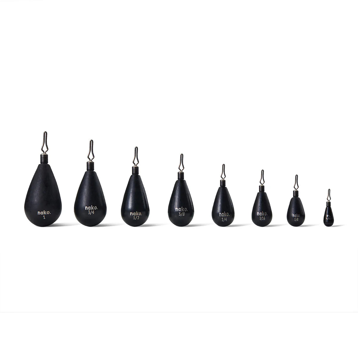 Tungsten Tear Drop Shot Weights 5 weights per pack