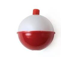 Eagle Claw Round Plastic Snap-On Float - Red/White