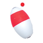 Comal Oval Foam Float Non-Weighted w/Bead - Red/White