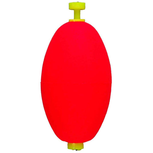Comal Oval Foam Float Weighted Snap-On - Red (50 per bag)
