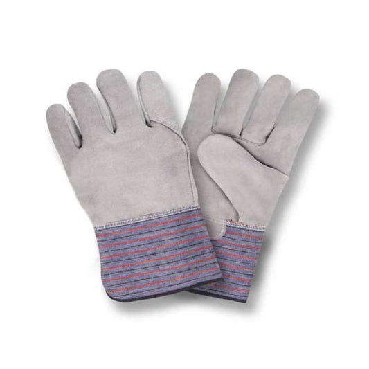 Gray Leather Palm Glove