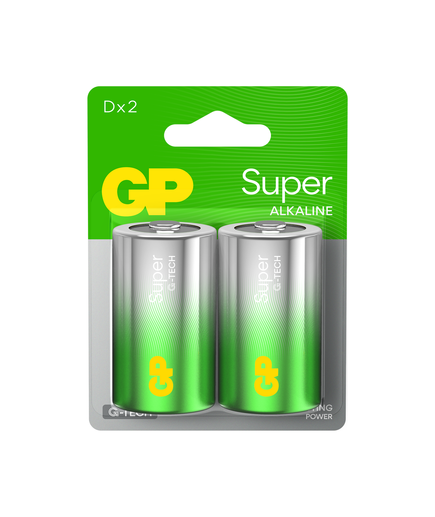 GP D Batteries 2pk Carded 10/box