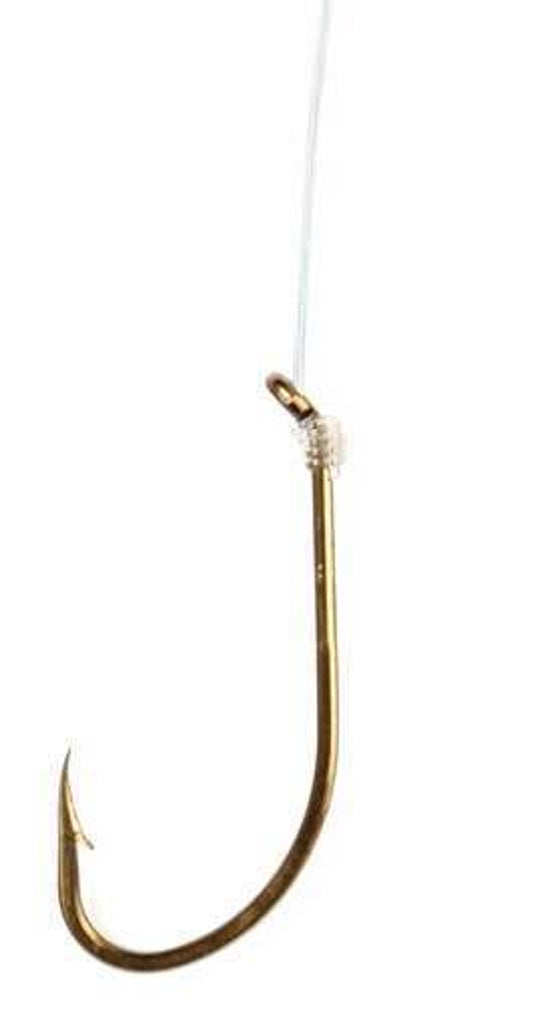 Eagle Claw Snell Hook - Offset Plain Shank - Bronze