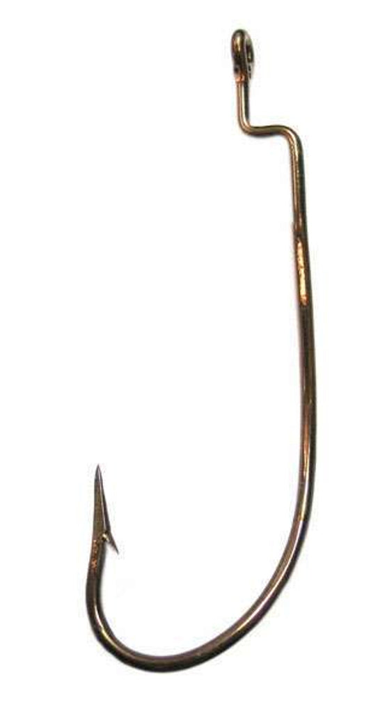Eagle Claw Lazer Sharp Worm Hook - Z-Bend Offset Rotating - Bronze