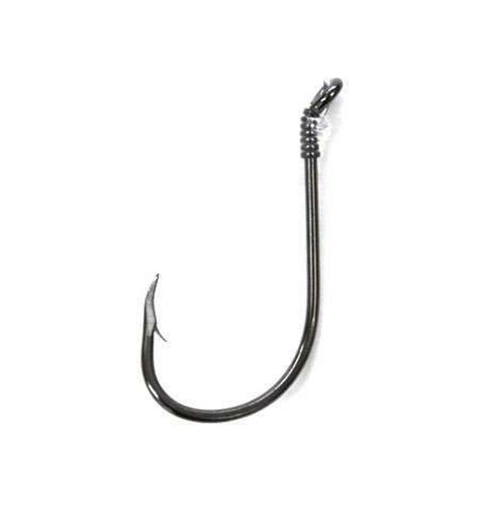 Eagle Claw Snell Hook - Offset Octopus - Platinum Black