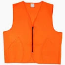 Blaze Orange Zippered Vest (sold per each)