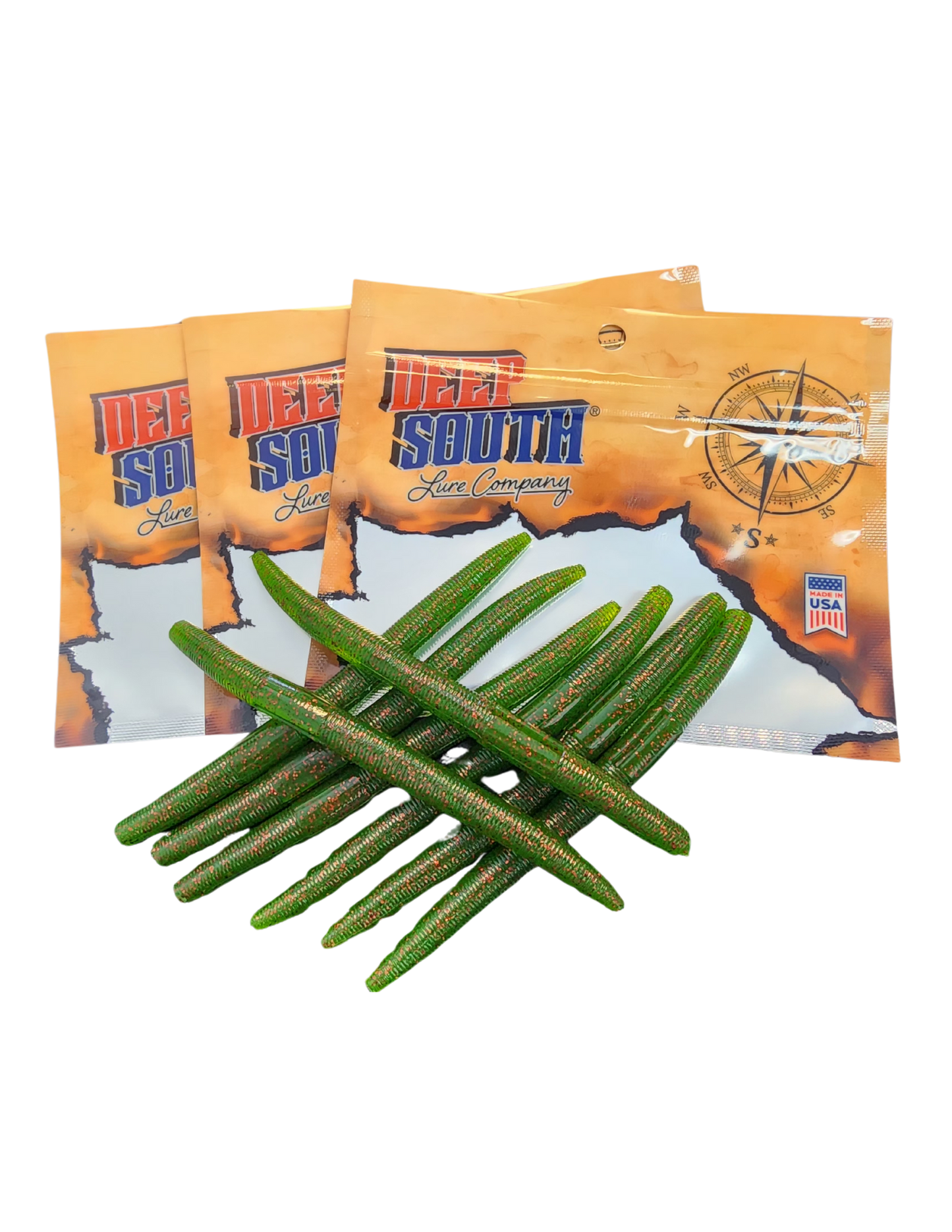 Deep South Bass Worm - 6 Pack