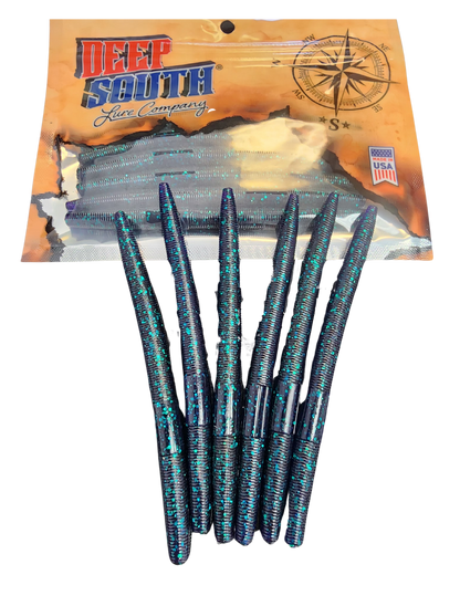 Deep South Bass Worm - 6 Pack