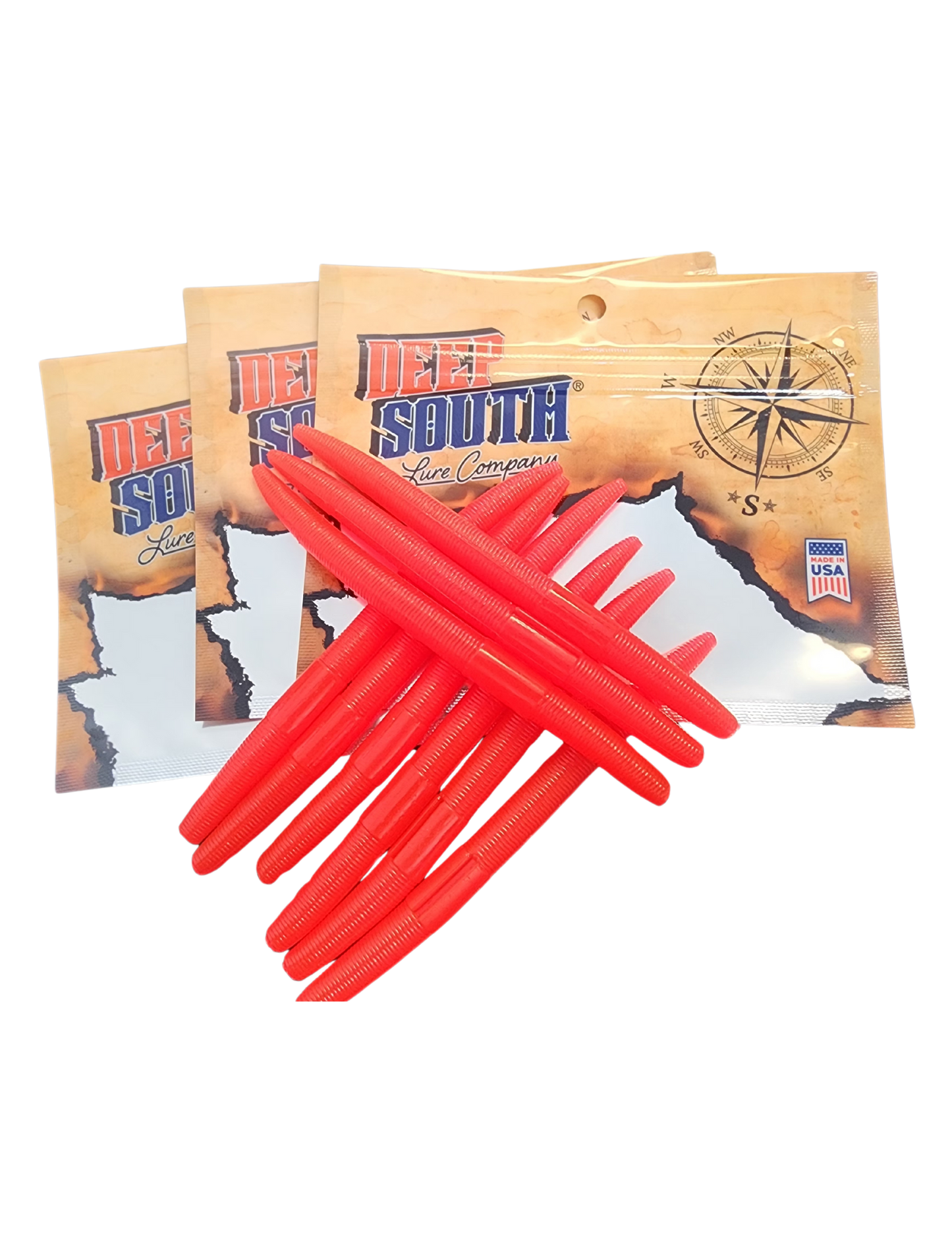 Deep South Bass Worm - 6 Pack