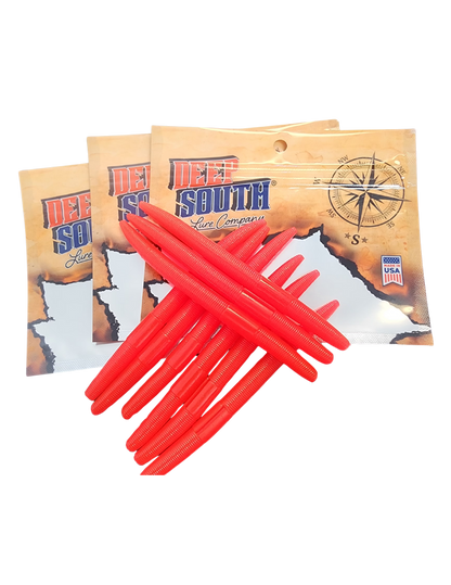 Deep South Bass Worm - 6 Pack