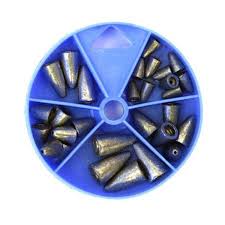 Eagle Claw Worm Sinker Dial Box - 27pc
