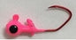 Round Jighead - Painted w/Eye w/Red Sickle Hook - 10pk