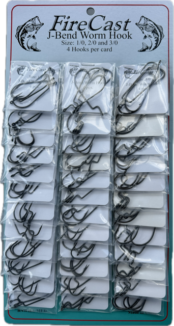 Firecast Worm Hook - Bronze - Sizes 1/0,2/0,3/0