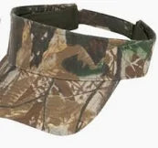 Camo Cotton Twill Visor (per dozen)
