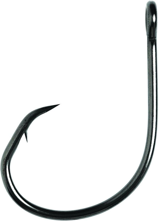 Eagle Claw Lazer Sharp Circle Hook - Offset - Platinum Black