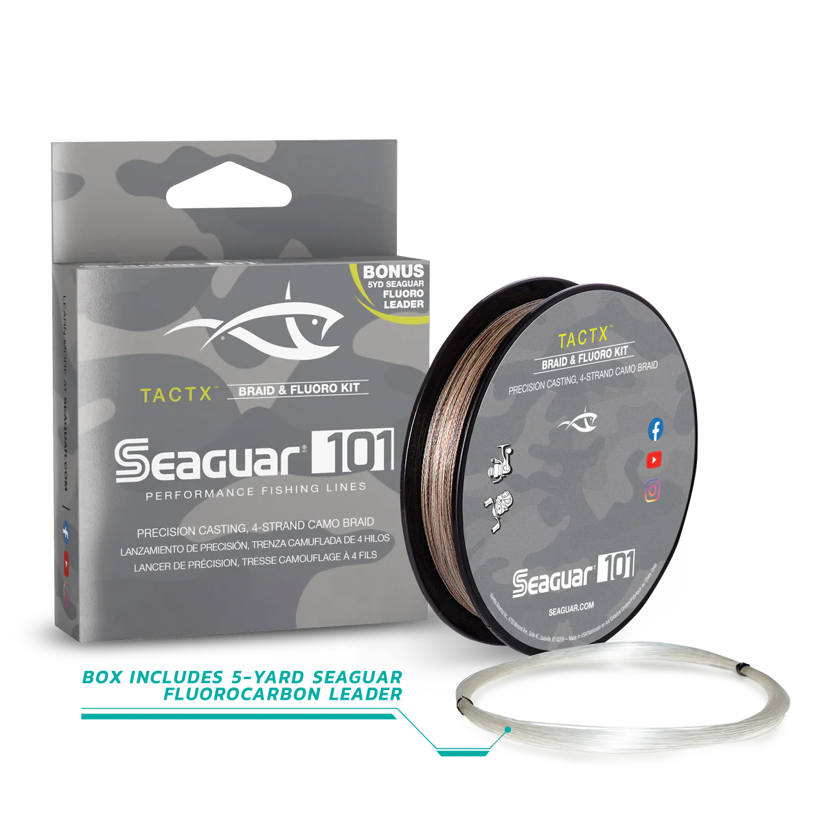 Seaguar TactiX Braid w/ Fluoro Leader