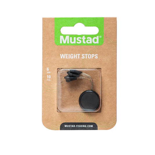 Mustad Weight Stop - Black - 6mm - 3/4oz and up