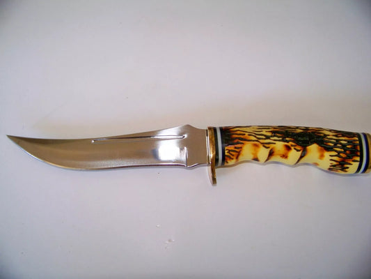9.5 Inch Upsweep Hunting Knife w/ Stainless Steel Blade